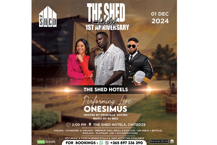 The Shed Hotels 1st Anniversary (Premium Ticket)